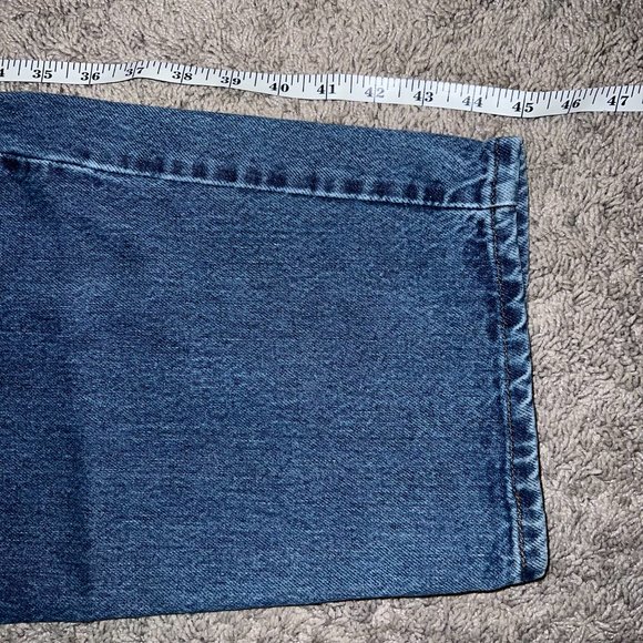 VTG Men's Levi's Silver Tab Purple Tag Baggy Light Blue Denim 36x33 Made in USA - Picture 9 of 10